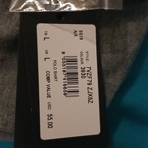 Brand new Grey Armani Exchange semi button up - Picture 4 of 5